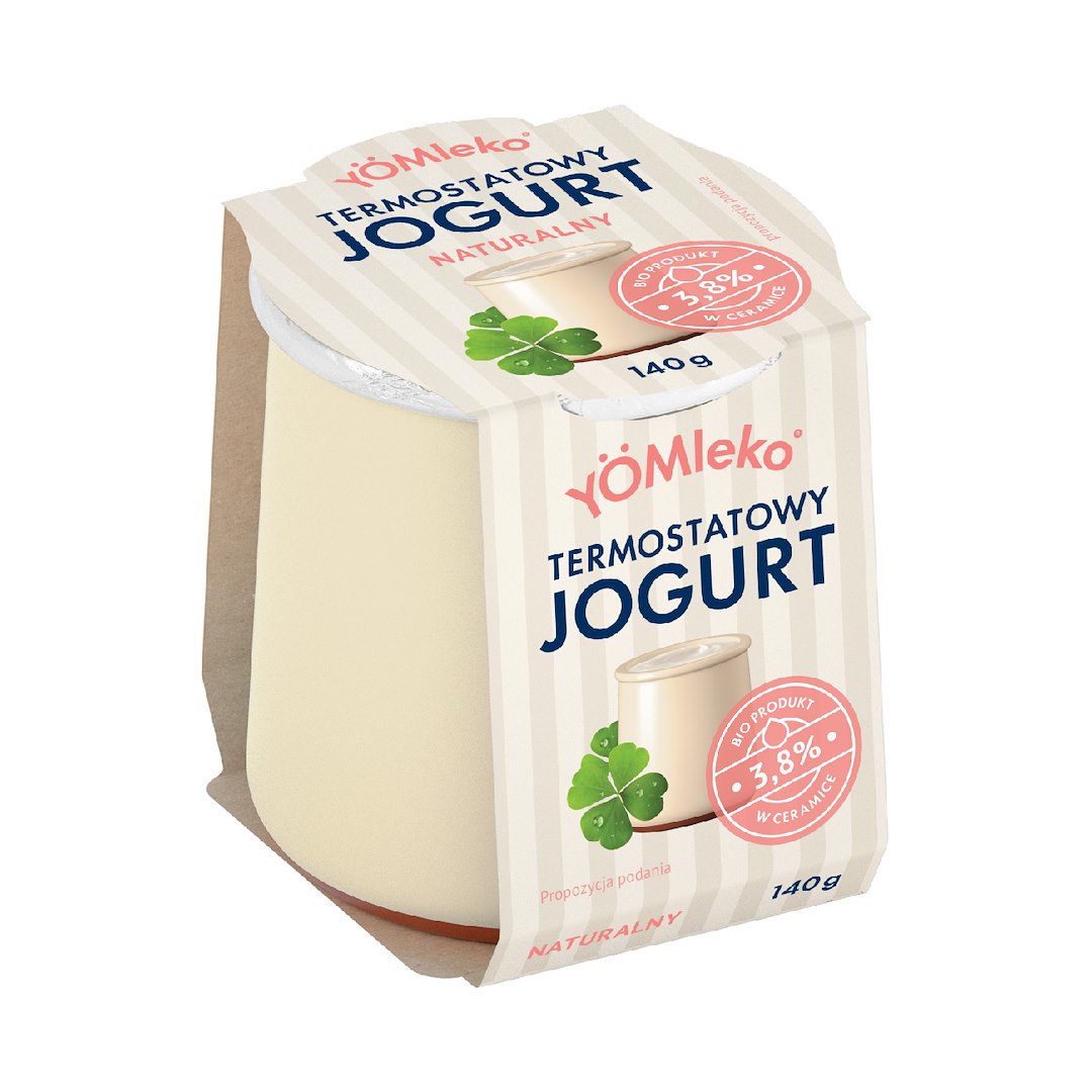 YOMLEKO BIO JOGURT NATURALNY 140g 3,8% (4)