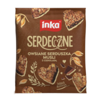 INKA SERDECZNE OWSIANE SERDUSZKA Z CZEKOLAD 50g/15