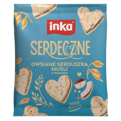 INKA SERDECZNE OWSIANE SERDUSZKA Z KOKOSEM 50g/15