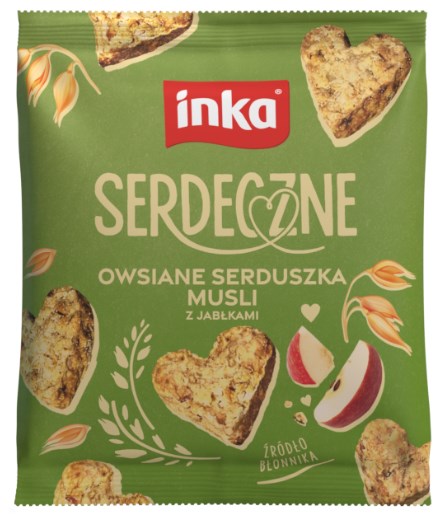 INKA SERDECZNE OWSIANE SERDUSZKA Z JABŁKIEM 50g/15