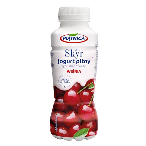 PIĄTNICA JOGURT 330ml SKYR PITNY WIŚNIA (12)