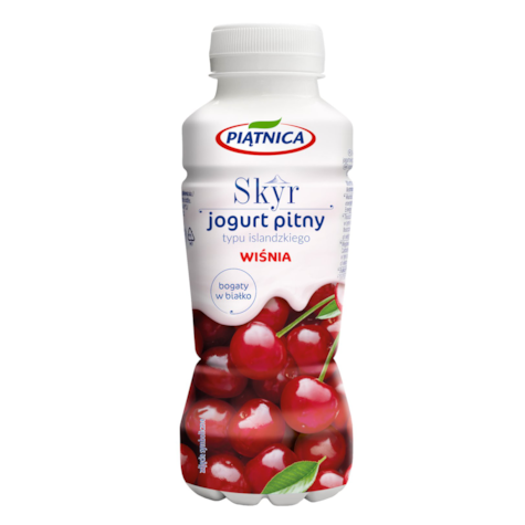 PIĄTNICA JOGURT 350g SKYR PITNY WIŚNIA (12)