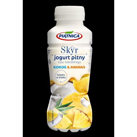 PIĄTNICA JOGURT 330ml SKYR PITNY ANANAS-KOKOS (12)