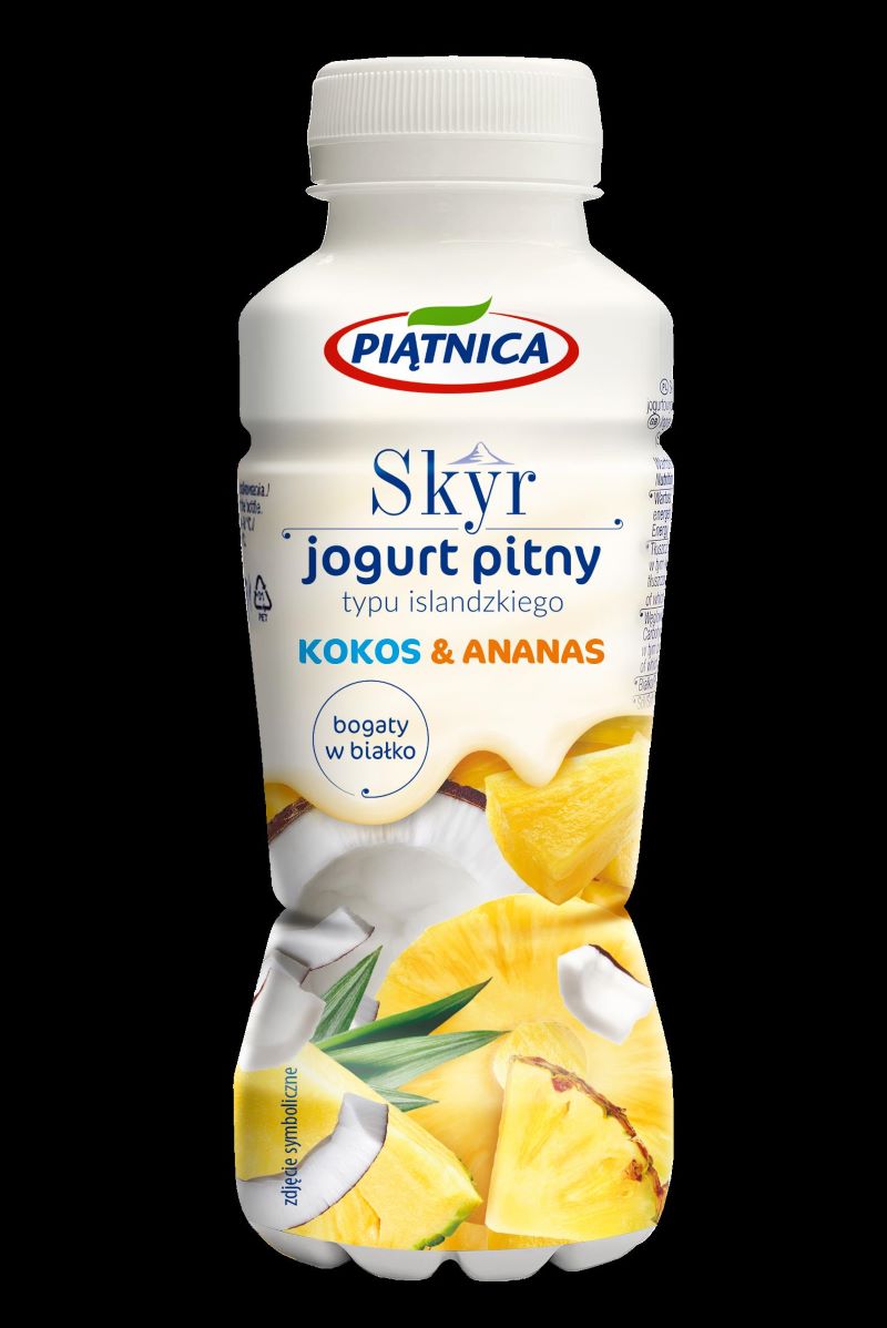 PIĄTNICA JOGURT 330ml SKYR PITNY ANANAS-KOKOS (12)