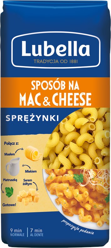 LUBELLA MAKARON 400g/18 SPRĘŻYNKA