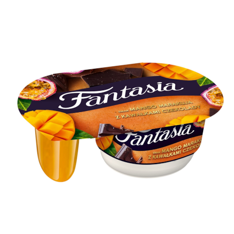 DANONE FANTASIA ŻÓŁTE OWOCE Z KAW. CZEK. 116g/12
