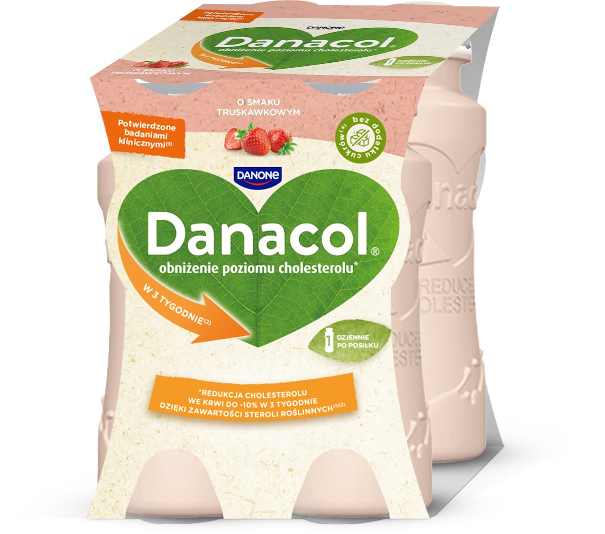 DANONE DANACOL JOGURT PITNY TRUSKAWKOWY 100g/4