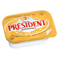PRESIDENT MASŁO EXTRA PORCJOWANE 10gx100
