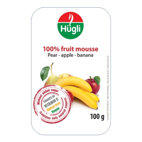 HUGLI MUS JABŁKO-BANAN-GRUSZKA 100g/50