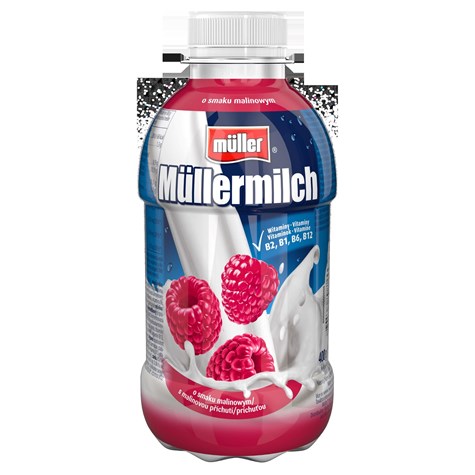 MULLER MILK MALINA 400ml/12