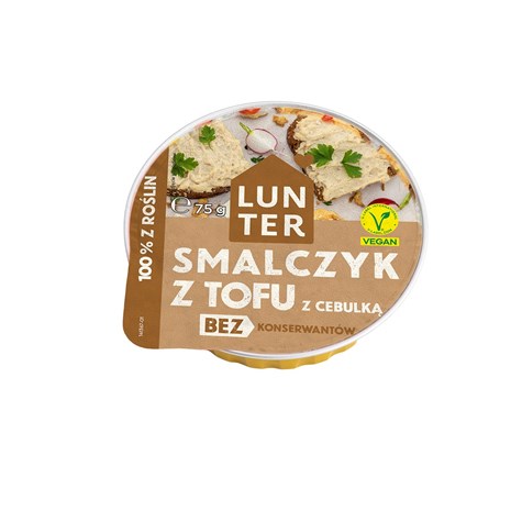 LUNTER SMALCZYK ROŚLINNY Z TOFU I CEBULĄ 75g/10