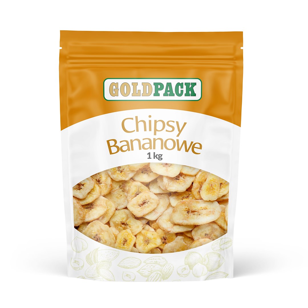 GOLDPACK CHIPSY BANANOWE 1kg/7