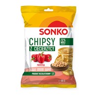 SONKO CHIPSY Z CIECIERZYCY O SMAKU PAPRYKI 60g/20