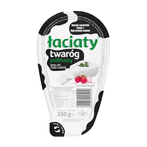 ŁACIATE TWARÓG PÓŁTŁUSTY KLINEK 250g/6