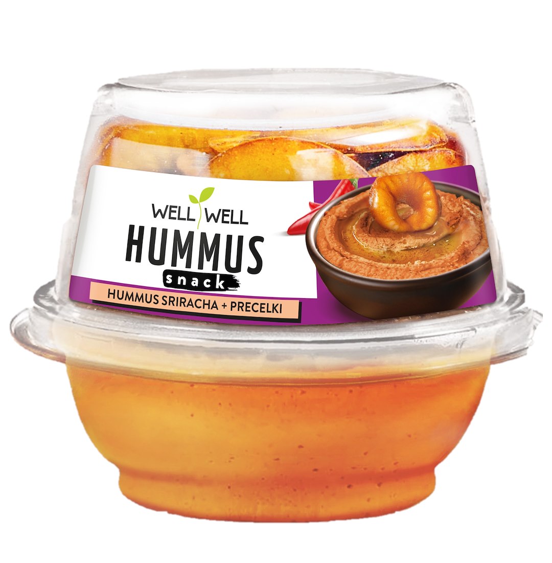 WELL HUMMUS SRIRACHA Z PRECLAMI 120g/6