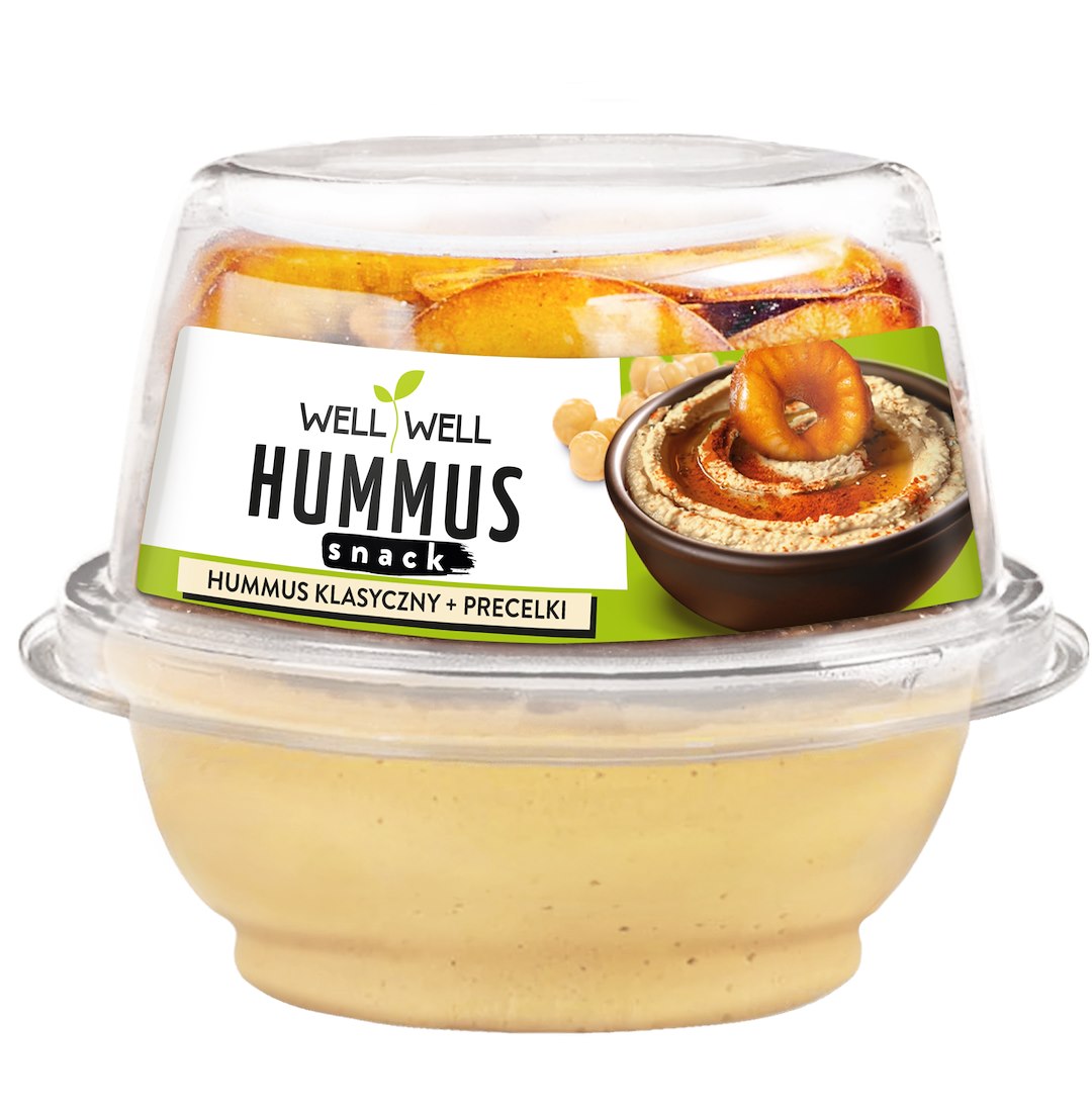 WELL HUMMUS KLASYCZNY Z PRECLAMI 120g/6