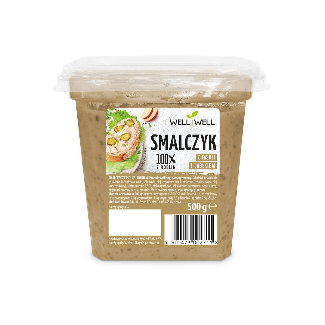 WELL SMALCZYK Z FASOLI Z CEBULĄ I JABŁKIEM 500g/10