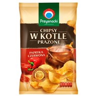 CHIPSY W KOTLE PRAŻONE Z PAPRYKĄ  125g/10