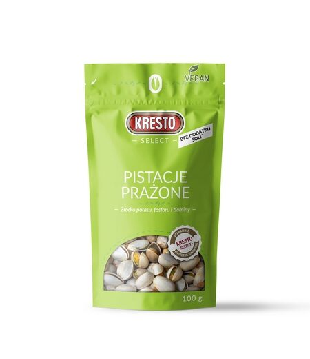 KRESTO PISTACJE W SKORUPCE BEZ SOLI 100g/12 SELECT