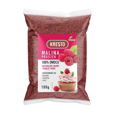KRESTO MALINA LIOFILIZOWANA PROSZEK 100g/8