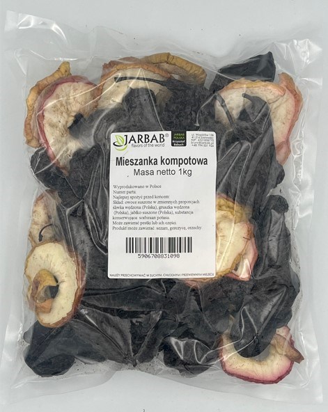 JARBAB MIESZ. KOMPOTOWA 1kg/10(śliw.grusz.jabł.)