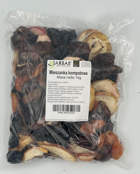 JARBAB MIESZ. KOMPOTOWA 1kg/10(śli.gru.jabł.mor.d)