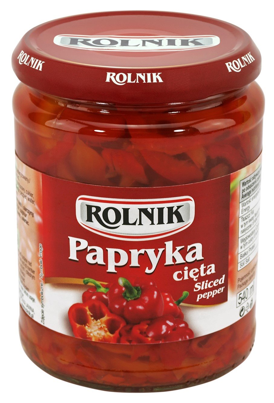 ROLNIK PAPRYKA CIĘTA 510g/220g słój (6)