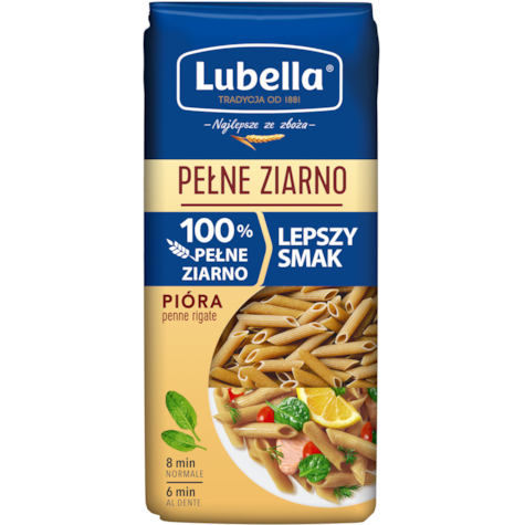 LUBELLA MAKARON 400g/12 PIÓRA PEŁNE ZIARNO