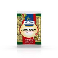 GREEK OLIWKI ZIELONE Z PASTĄ PAPRY 195g/80g/20 HEL
