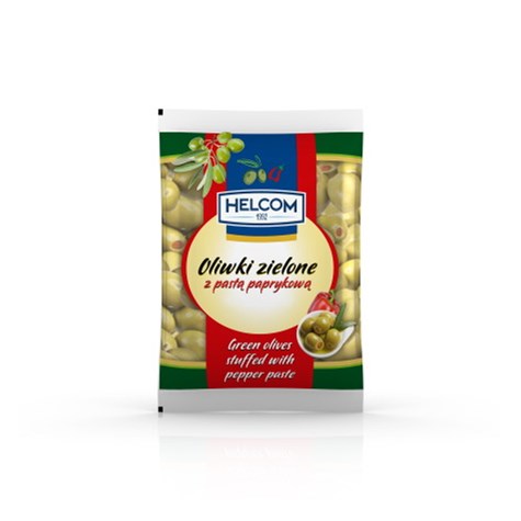 GREEK OLIWKI ZIELONE Z PASTĄ PAPRY 195g/80g/20 HEL