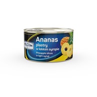 GREEK ANANAS W LEKKIM SYROPIE PLASTRY 227g/137g/24