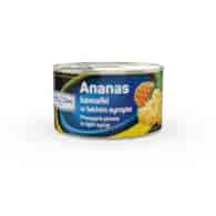 GREEK ANANAS W LEKKIM SYROPI KAWAŁKI 227g/137g/24