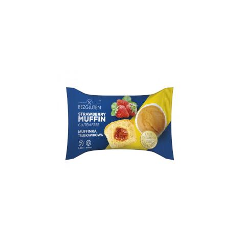 BEZGLUTEN MUFFINKA TRUSKAWKOWA 60g/20