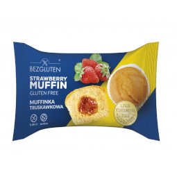 BEZGLUTEN MUFFINKA TRUSKAWKOWA 60g/20