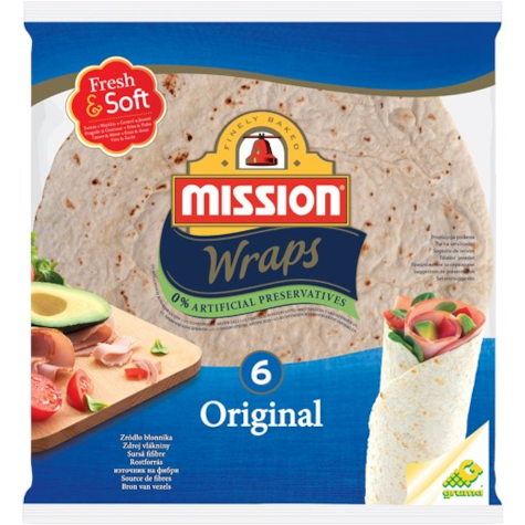 MISSION WRAPS FRESH&SOFT ORIGINAL 4x25cm 245g/16