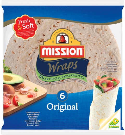 MISSION WRAPS FRESH&SOFT ORIGINAL 4x25cm 245g/18