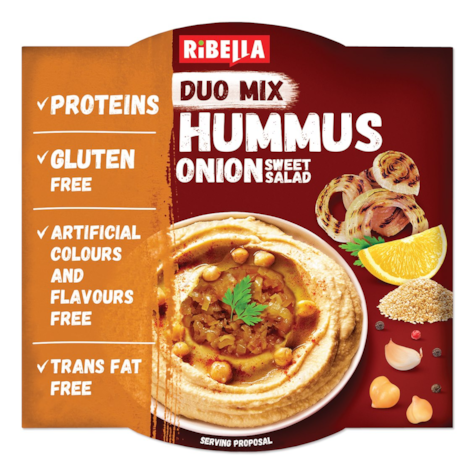 RIBELLA HUMMUS Z KARMELIZOWANYM CZOSNKIEM 200g/12