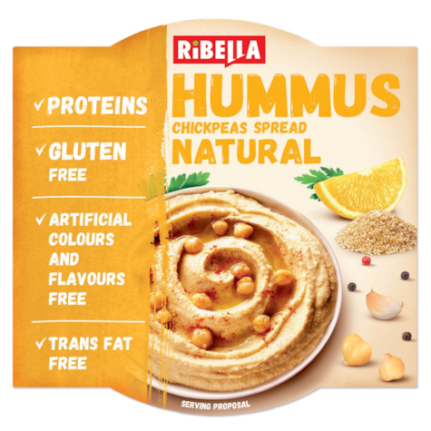 RIBELLA HUMMUS NATURALNY 200g/12