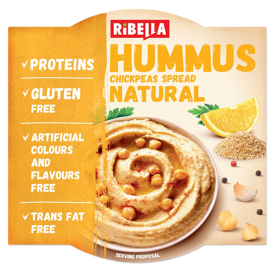 RIBELLA HUMMUS NATURALNY 200g/12