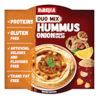 RIBELLA HUMMUS Z KARMELIZOWANĄ CEBULĄ 200g/12