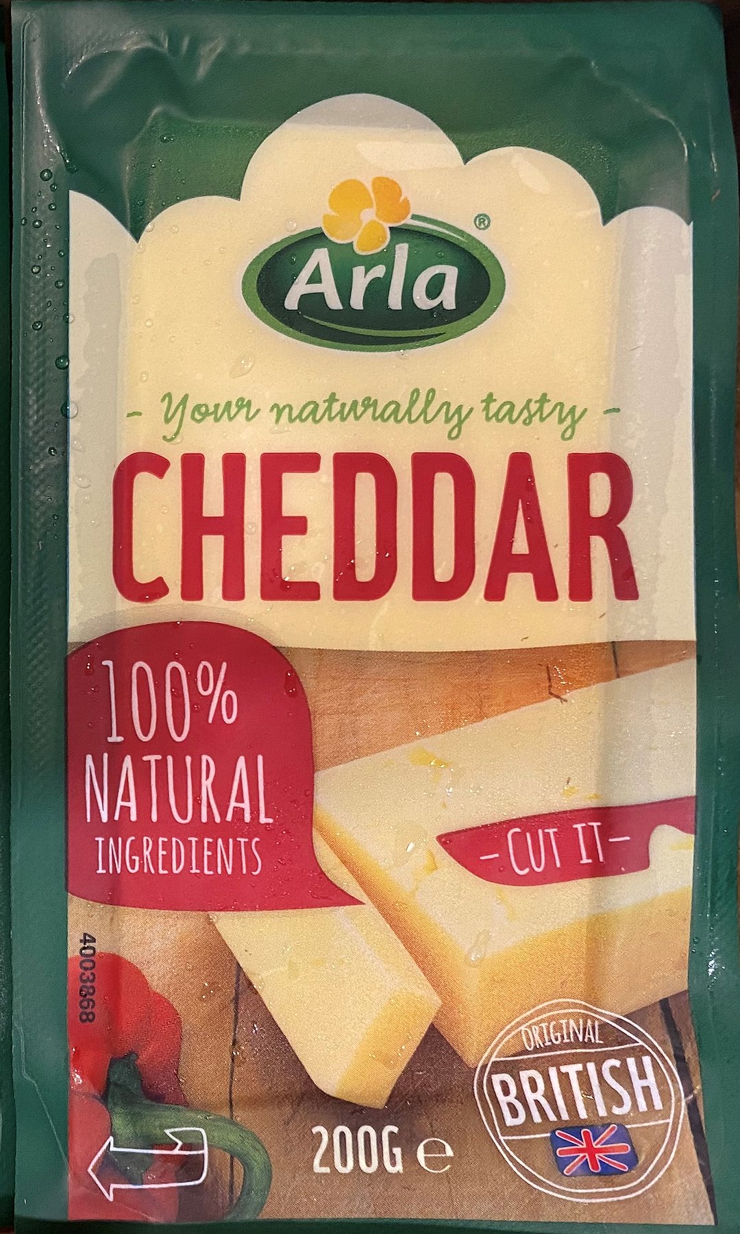 ARLA SER CHEDDAR PORCJA 200g/12