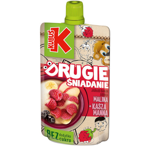 KUBUŚ MUS ARONIA-MALINA-KASZA MANNA 100g/12