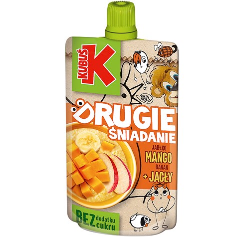 KUBUŚ MUS MANGO-KASZA JAGLANA 100g/12