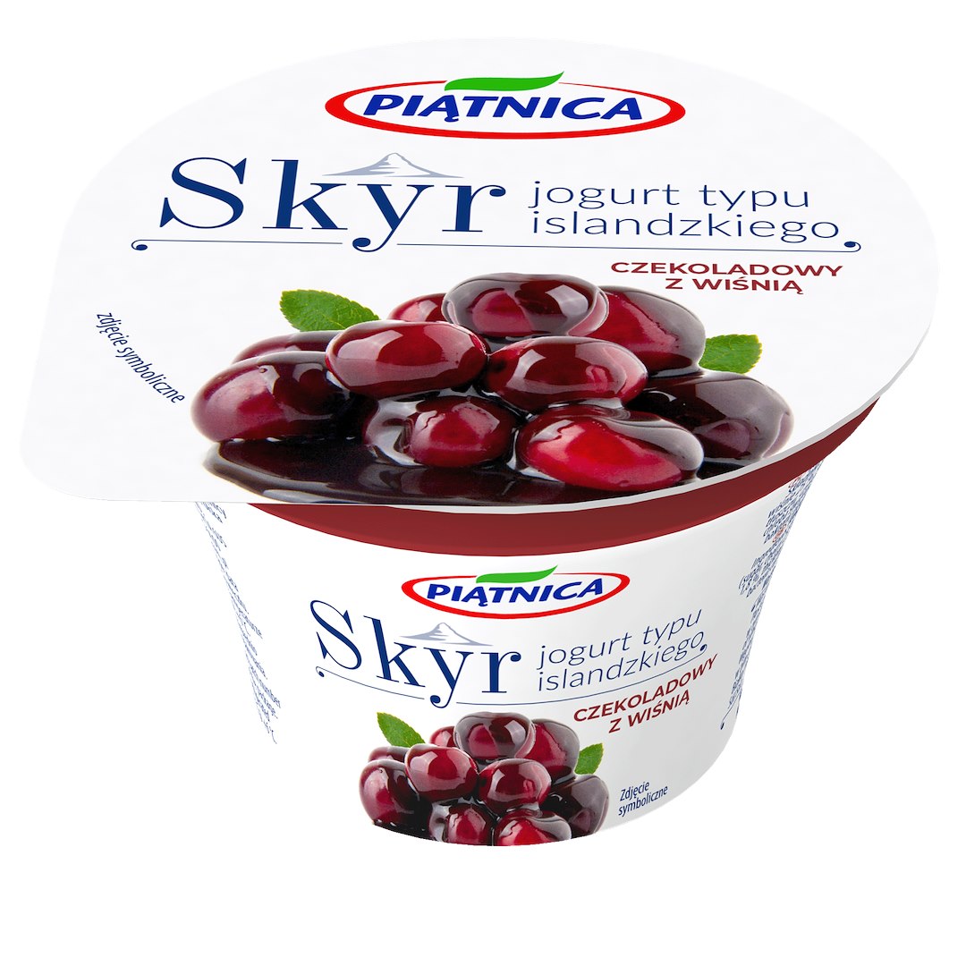 PIĄTNICA JOGURT 150g SKYR CZEKOLADA/WIŚNIA (12)