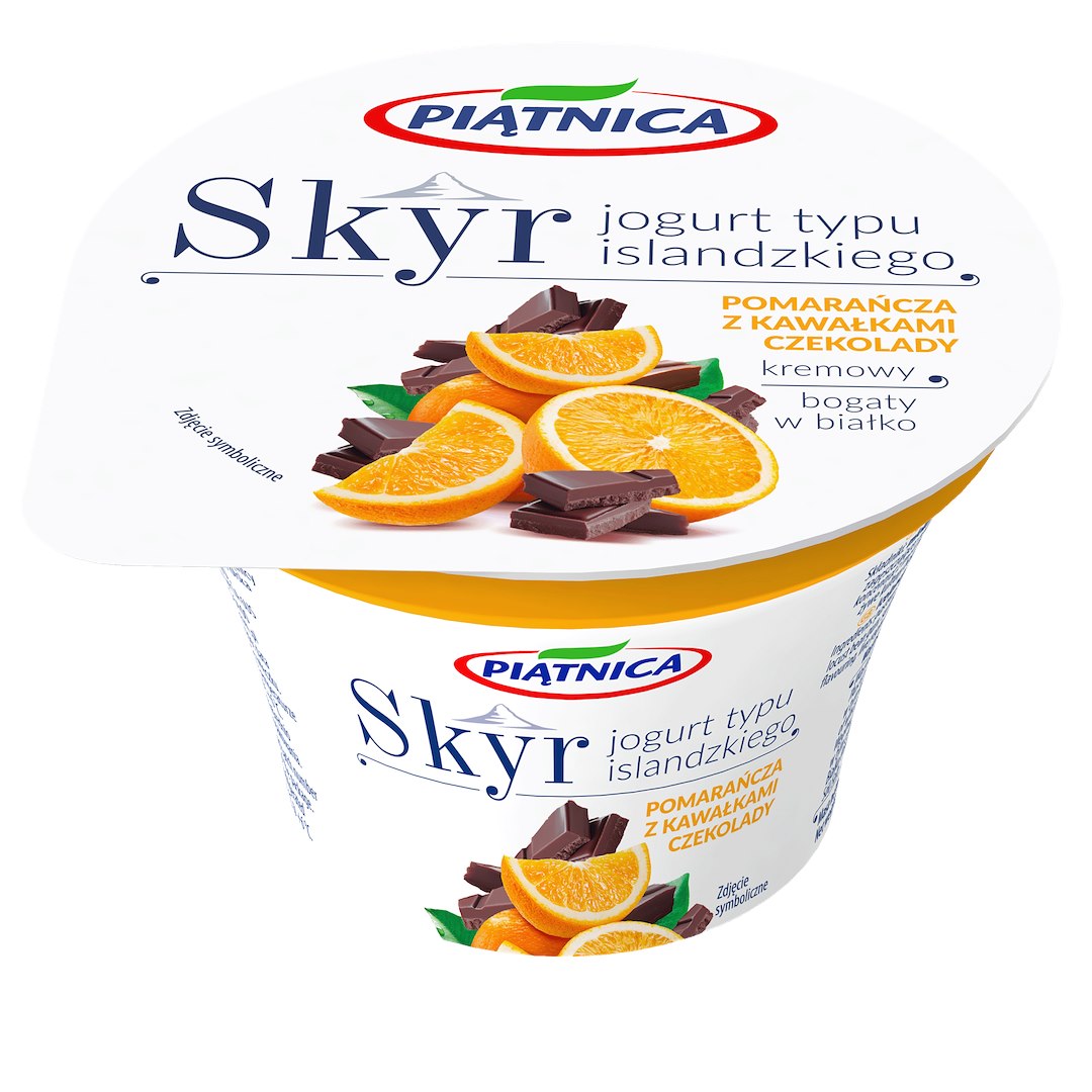 PIĄTNICA JOGURT 150g SKYR POMAR./K.CZEKOL (12)