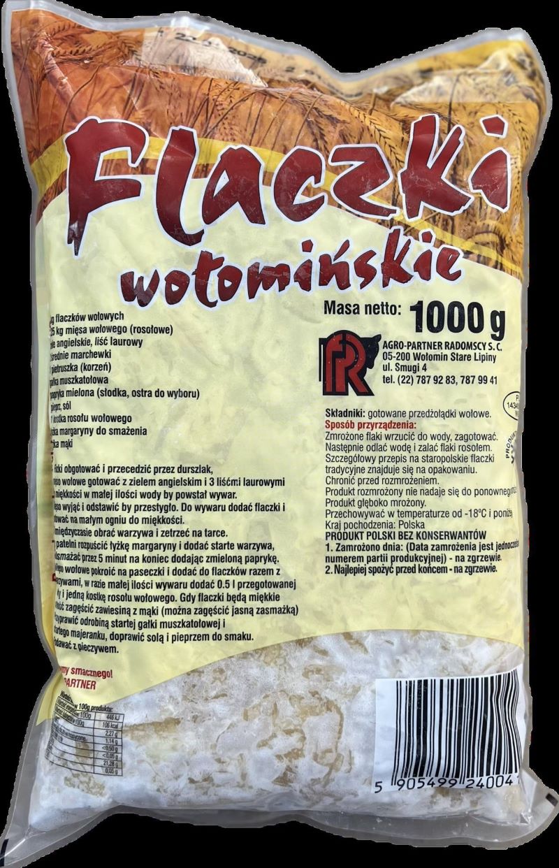 AGRO FLAKI WOŁOMIŃSKIE WOŁOWE 1kg/18