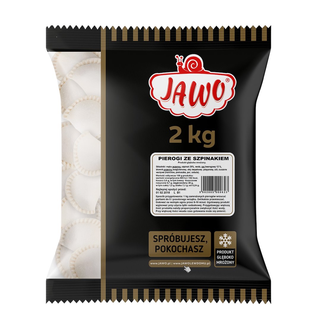 JAWO PIEROGI ZE SZPINAKIEM 2kg/3