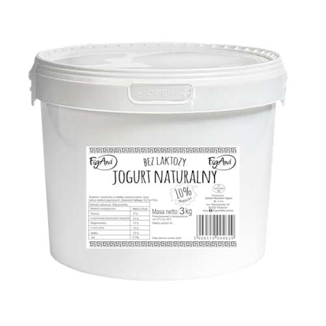 FIGAND JOGURT NATURA 10% BEZ LAKTOZ TYP GRECKI 3kg