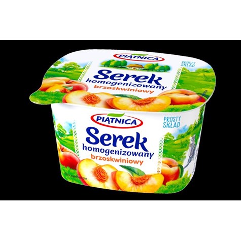 PIĄTNICA SEREK HOMO BRZOSKWINIOWY 150g/12