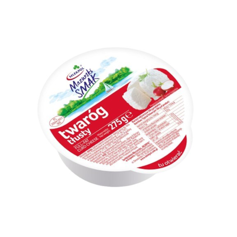 MAZURSKI SMAK TWARÓG TŁUSTY 275g/8 krążek
